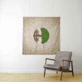 Tenture Chêne celtique Arbre de vie -Yggdrasil (En situation (horizontale))