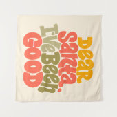 Tenture Cher Père Noël, j'ai été bon design (Devant (Horizontal))