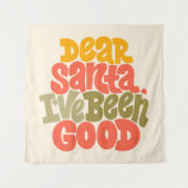 Tenture Cher Père Noël, j'ai été bon design (Devant)