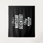 Tenture Chercheur en nucléaire Titre du travail Cadeau (Devant)