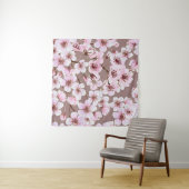 Tenture Cherry Blossom Branches Motif aquarelle (En situation)