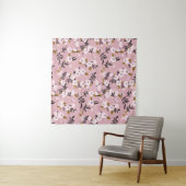 Tenture Cherry Blossom Rose : Printemps tendre (En situation (horizontale))