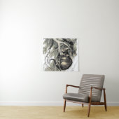 Tenture Cheshire Chat Alice Wonderland Classic (En situation (horizontale))