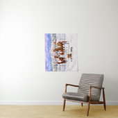 Tenture Chestnut Pinto Sorrel Peinture Quarter Chevaux Dan (En situation)