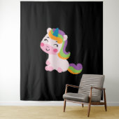 Tenture Cheval de licorne (En situation)