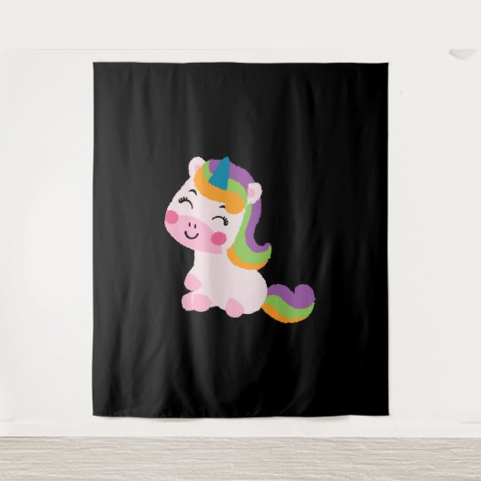 Tenture Cheval de licorne (Devant)