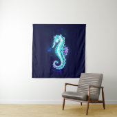 Tenture Cheval de mer de glace cristal sur Arrière - plan  (En situation)