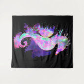 Tenture Cheval de mer pourpre (Devant (Horizontal))