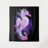 Tenture Cheval de mer pourpre (Devant)