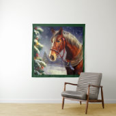 Tenture Cheval de Noël 1 (En situation)