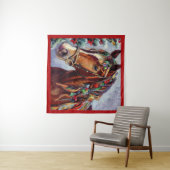 Tenture Cheval de Noël 2 (En situation (horizontale))