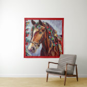 Tenture Cheval de Noël 2 (En situation)