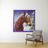 Tenture Cheval de Noël 3 (En situation)