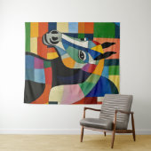 Tenture Cheval des couleurs (En situation (horizontale))