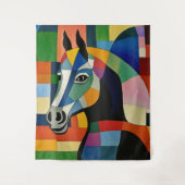 Tenture Cheval des couleurs (Devant)