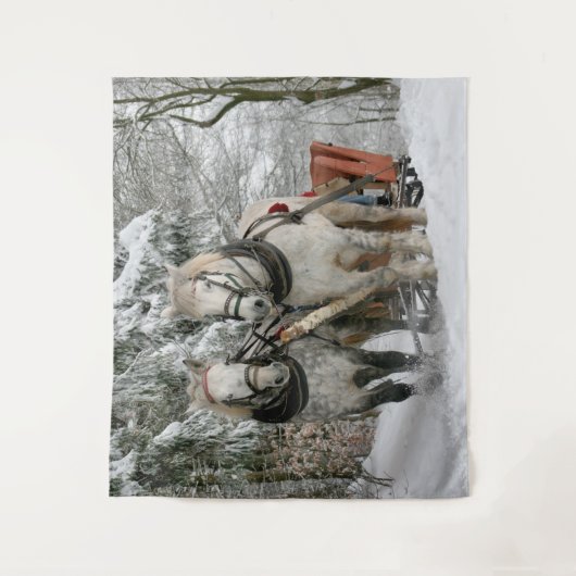 Tenture Cheval tiré Sleigh Ride (Devant)