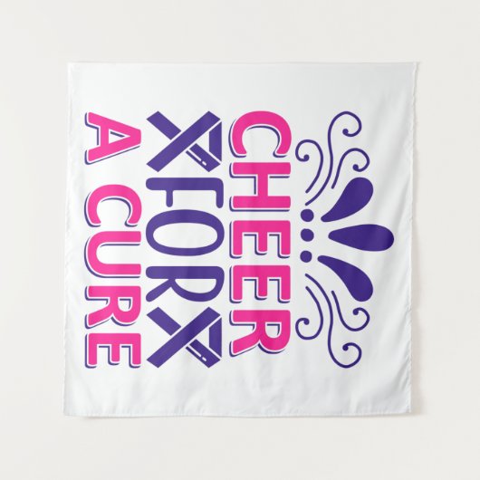 Tenture Chevaucher pour un rose et pourpre (Devant (Horizontal))