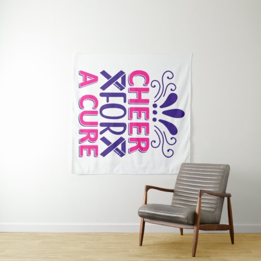 Tenture Chevaucher pour un rose et pourpre (En situation (horizontale))