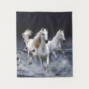 Tenture Chevaux à lancer l'oreiller