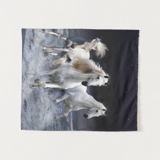 Tenture Chevaux à lancer l'oreiller (Devant (Horizontal))