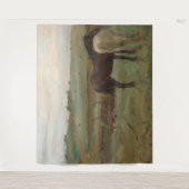 Tenture Chevaux dans une prairie, Peinture à l'huile, Edga (Devant)