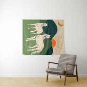 Tenture Chevaux des Highlands (En situation (horizontale))