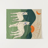 Tenture Chevaux des Highlands (Devant (Horizontal))