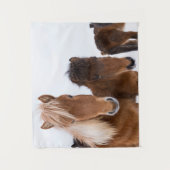 Tenture Chevaux Islandais mignons ensemble (Devant)