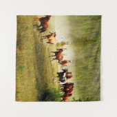 Tenture Chevaux sauvages (Devant (Horizontal))