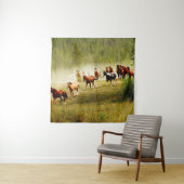 Tenture Chevaux sauvages (En situation)