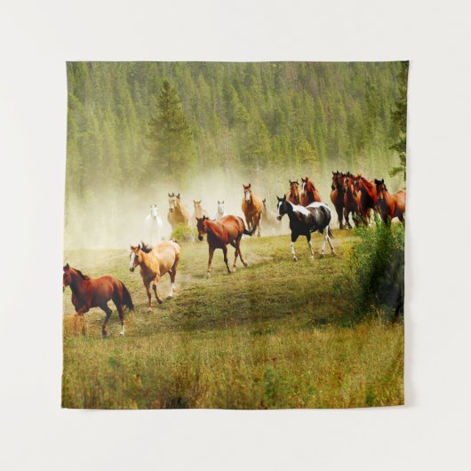 Tenture Chevaux sauvages (Devant)