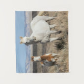 Tenture Chevaux sauvages chez eux dans le bassin de Sandwa (Devant)