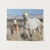 Tenture Chevaux sauvages chez eux dans le bassin de Sandwa (Devant (Horizontal))