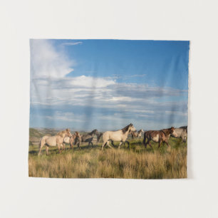 Tenture Chevaux sauvages dans le parc national Theodore Ro