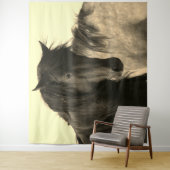 TENTURE CHEVAUX SAUVAGES DE L'UTAH STALLION NOIR (En situation)