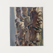 Tenture Chevaux sur le ranch, Mongolie Intérieure, Chine (Devant)