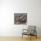 Tenture Chevaux sur le ranch, Mongolie Intérieure, Chine (En situation (horizontale))