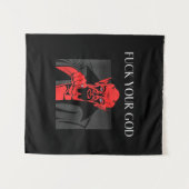 Tenture Chèvre Aist Satan Baphomet Cadeau (Devant (Horizontal))