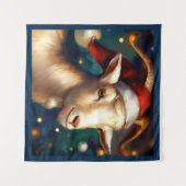 Tenture Chèvre de Noël 1 (Devant (Horizontal))