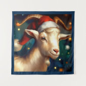 Tenture Chèvre de Noël 1 (Devant)