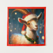 Tenture Chèvre de Noël 2 (Devant)