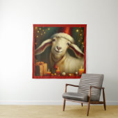Tenture Chèvre de Noël 3 (En situation)