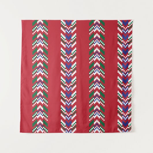 Tenture Chevron fair isle sans couture motif design,  (Devant (Horizontal))