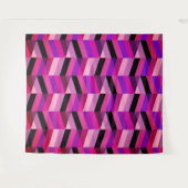 Tenture Chevron/Herringbone Abstrait | Violets & Violet (Devant (Horizontal))