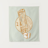 Tenture Chewing-gum parfumé à la sardine drôle poisson (Devant)