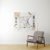 Tenture Chez Moi, Où Est Mon Chat, Chez Moi, C'Est Où Est  (En situation (horizontale))