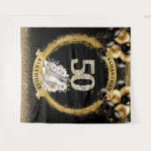 Tenture Chic 50e Anniversaire Diamants Numéros talons haut (Devant (Horizontal))