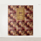Tenture Chic Blush Bourgogne Gold 30e anniversaire Context (Devant)