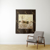 Tenture Chic Flapper Lady Gold Floral Lace & Brown (En situation)