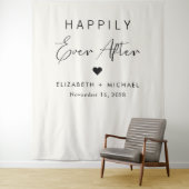 Tenture Chic Happily Ever After Crème Mariage (En situation)